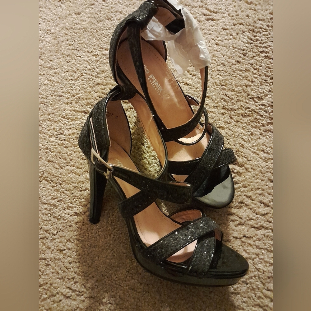 Glittered heels